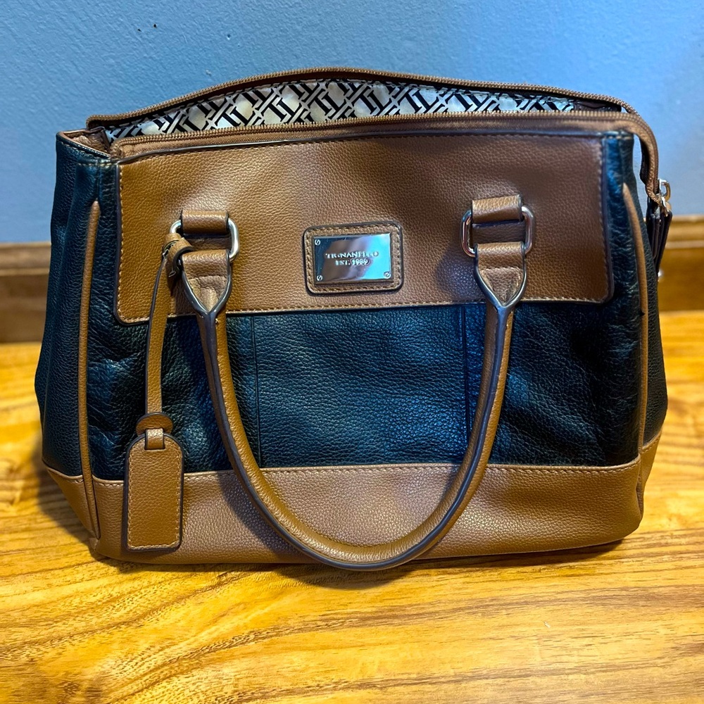 TIGNANELLO leather brown/black purse